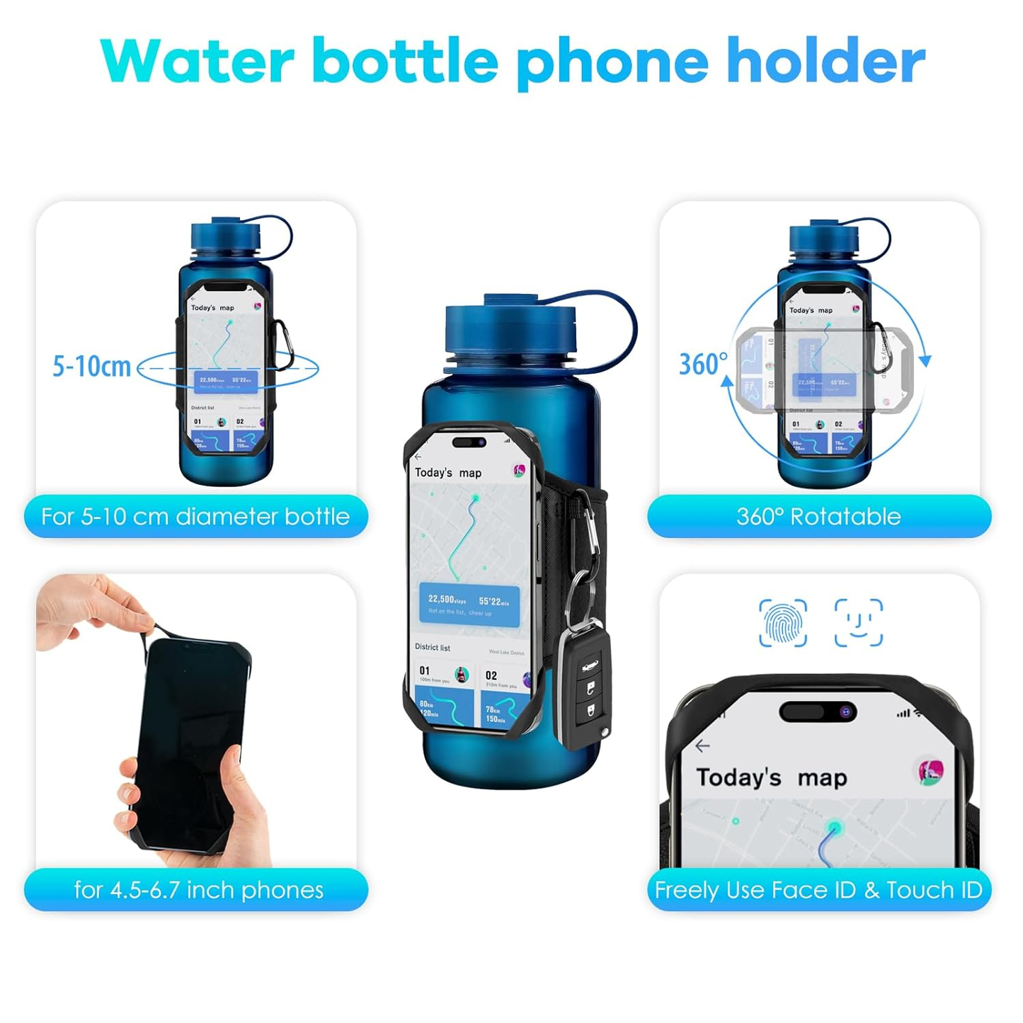 HYDRO GripGear. Universal holder for sports and walks.