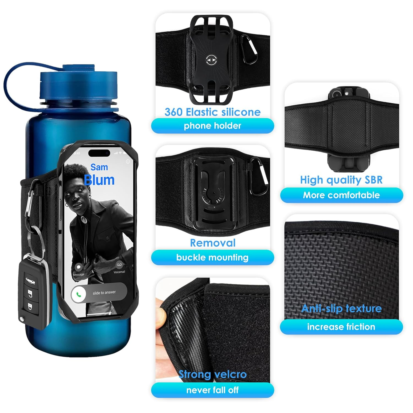 HYDRO GripGear. Universal holder for sports and walks.