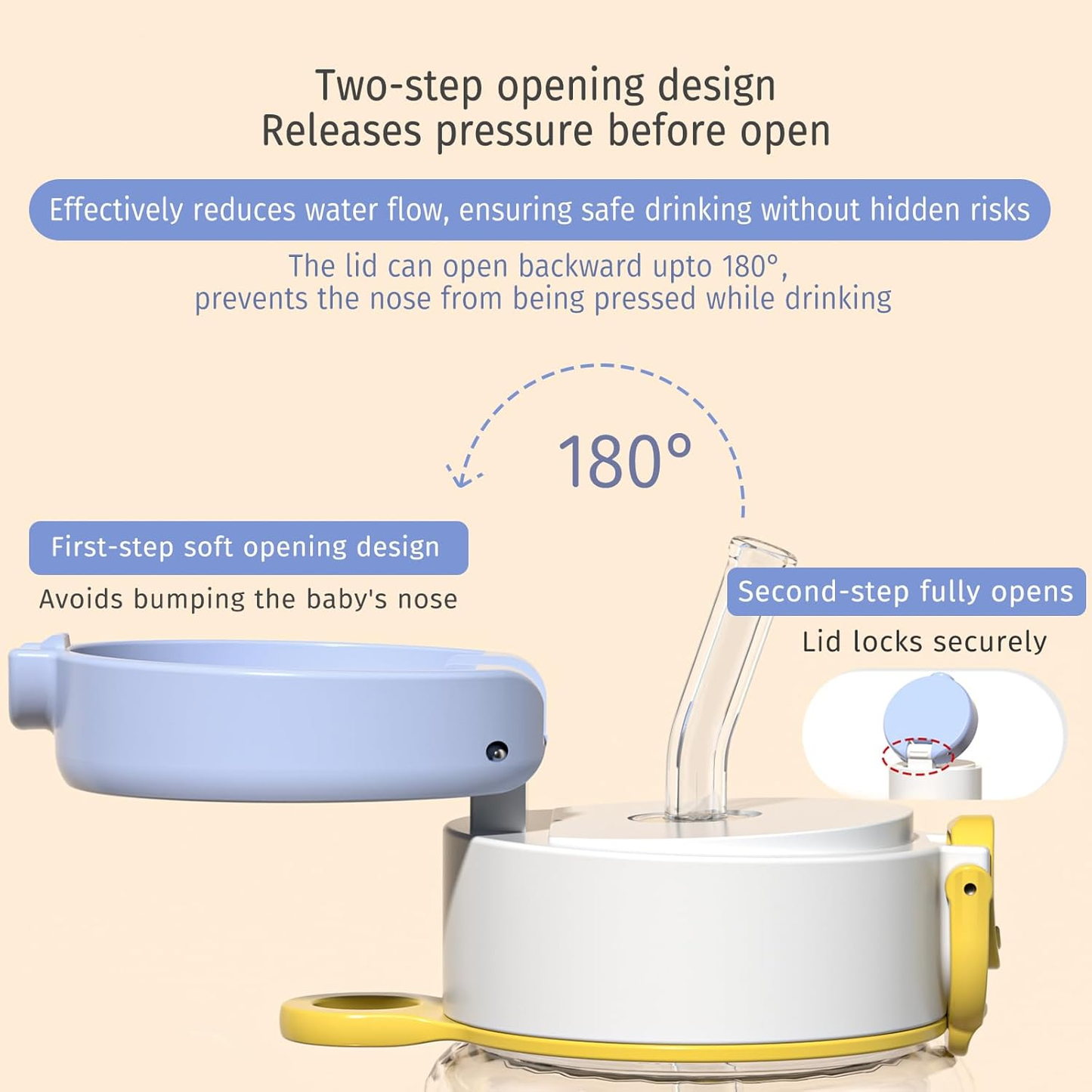 HYDRO FunSip. Lightweight and colorful BPA-free baby bottle.