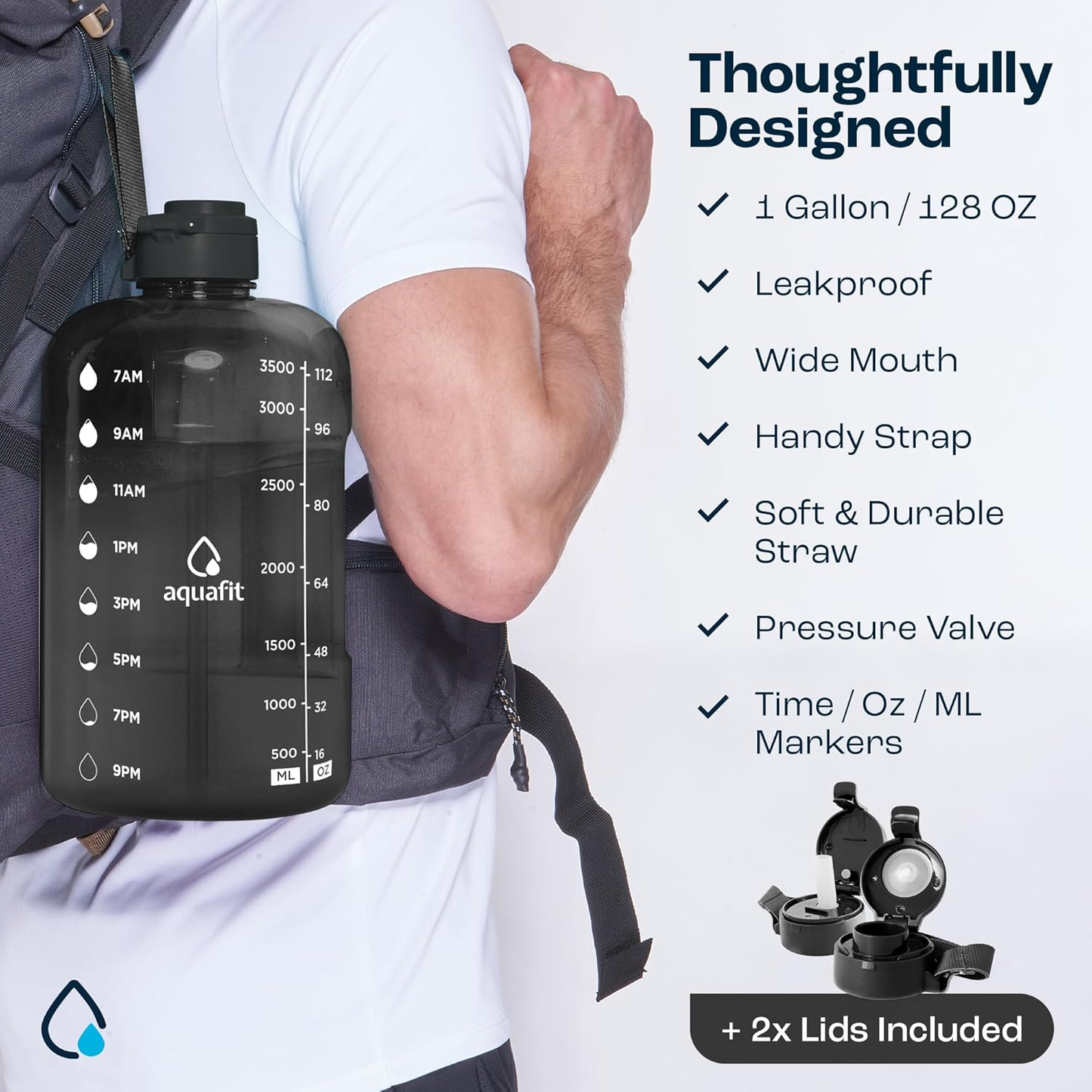 HYDRO Gallon. Water for the whole day, easy to carry, convenient to drink.