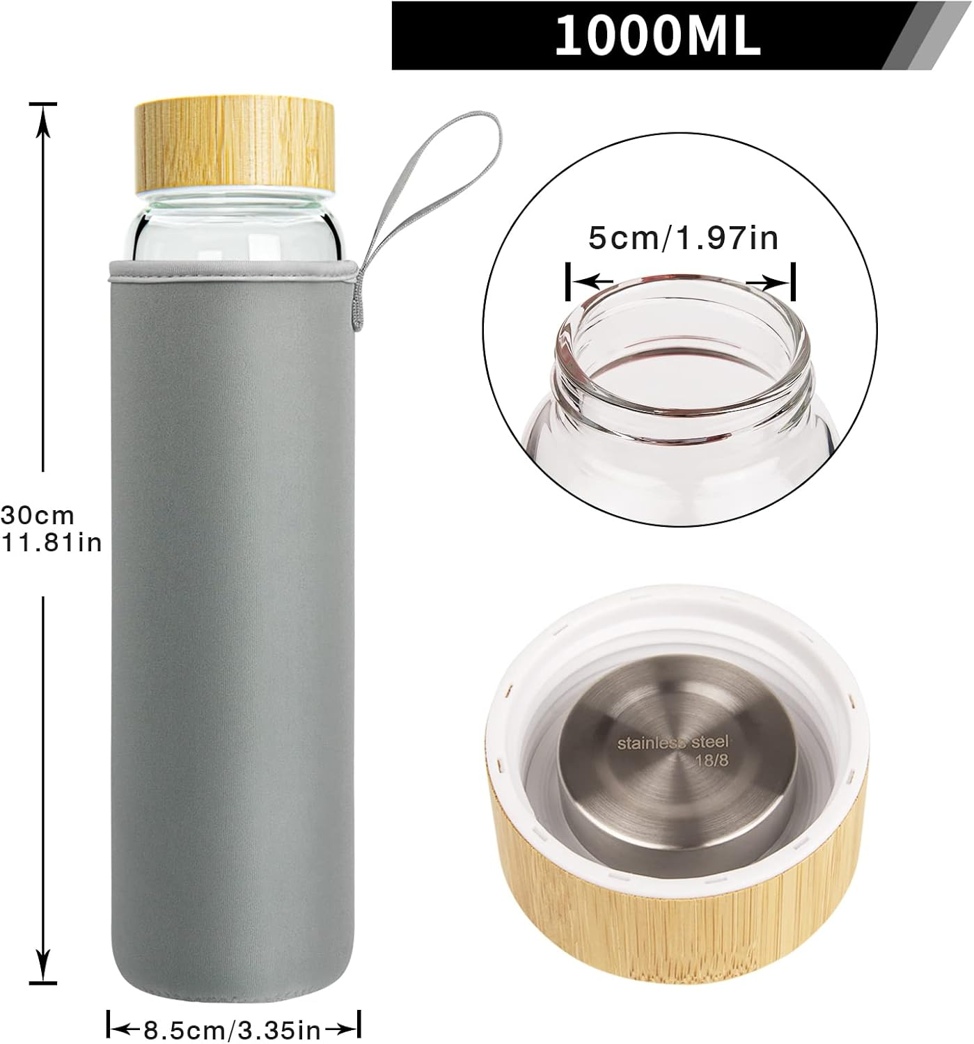 HYDRO PureGlass. Clean and safe in a durable glass bottle.