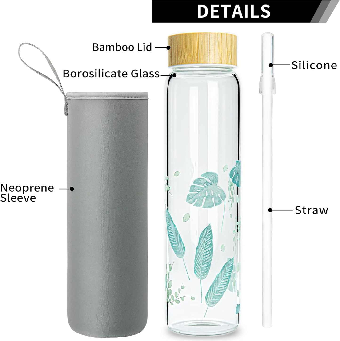 HYDRO PureGlass. Clean and safe in a durable glass bottle.