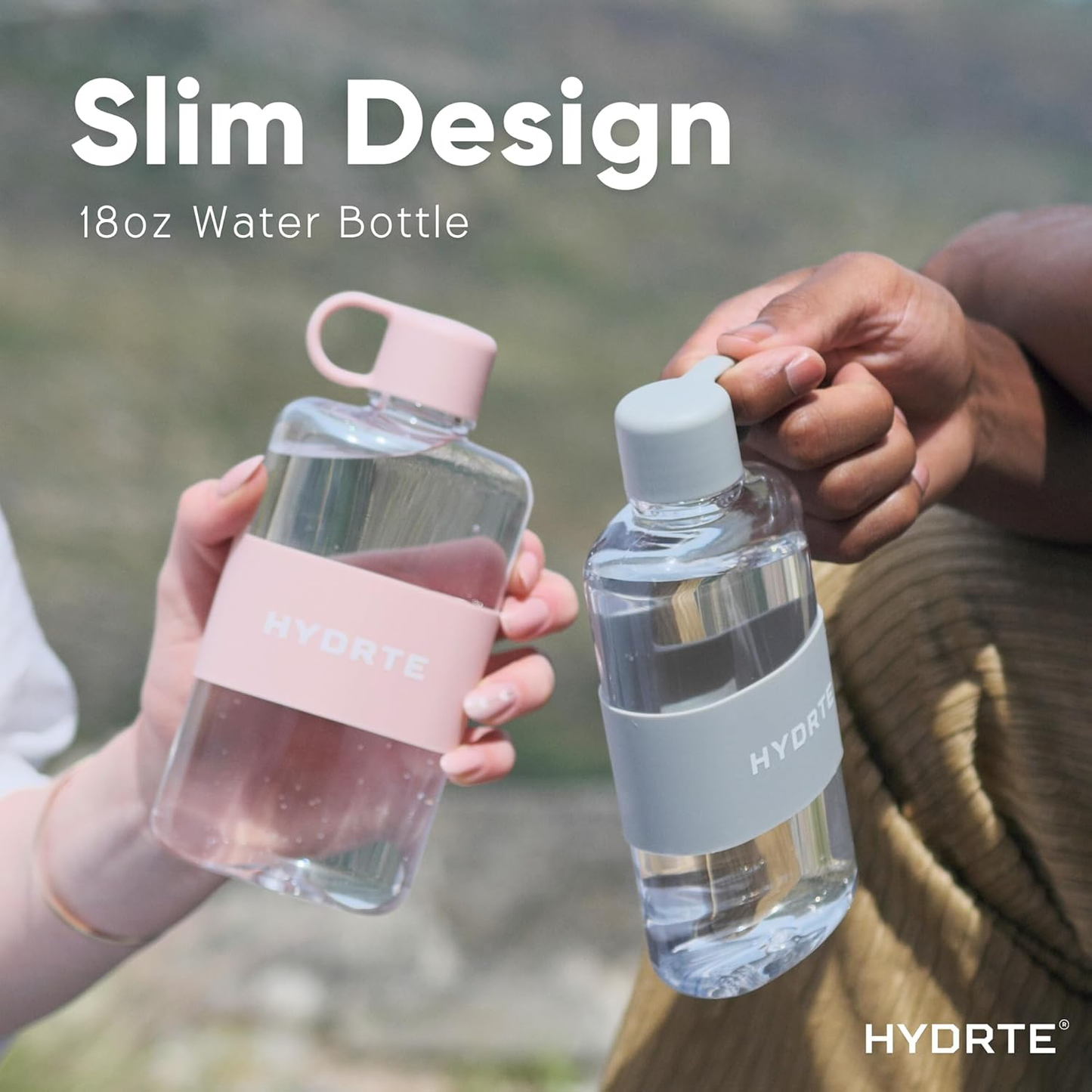 HYDRO SlimMate™. Lightweight, flat, protective bottle for active and stylish.