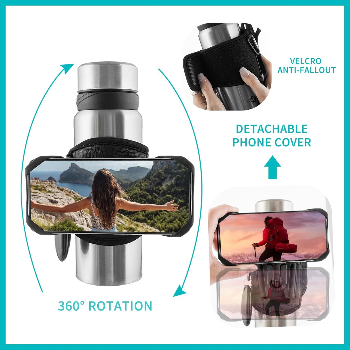 HYDRO FlexiHold. Reliable holder with adjustable fastening and hidden pocket.