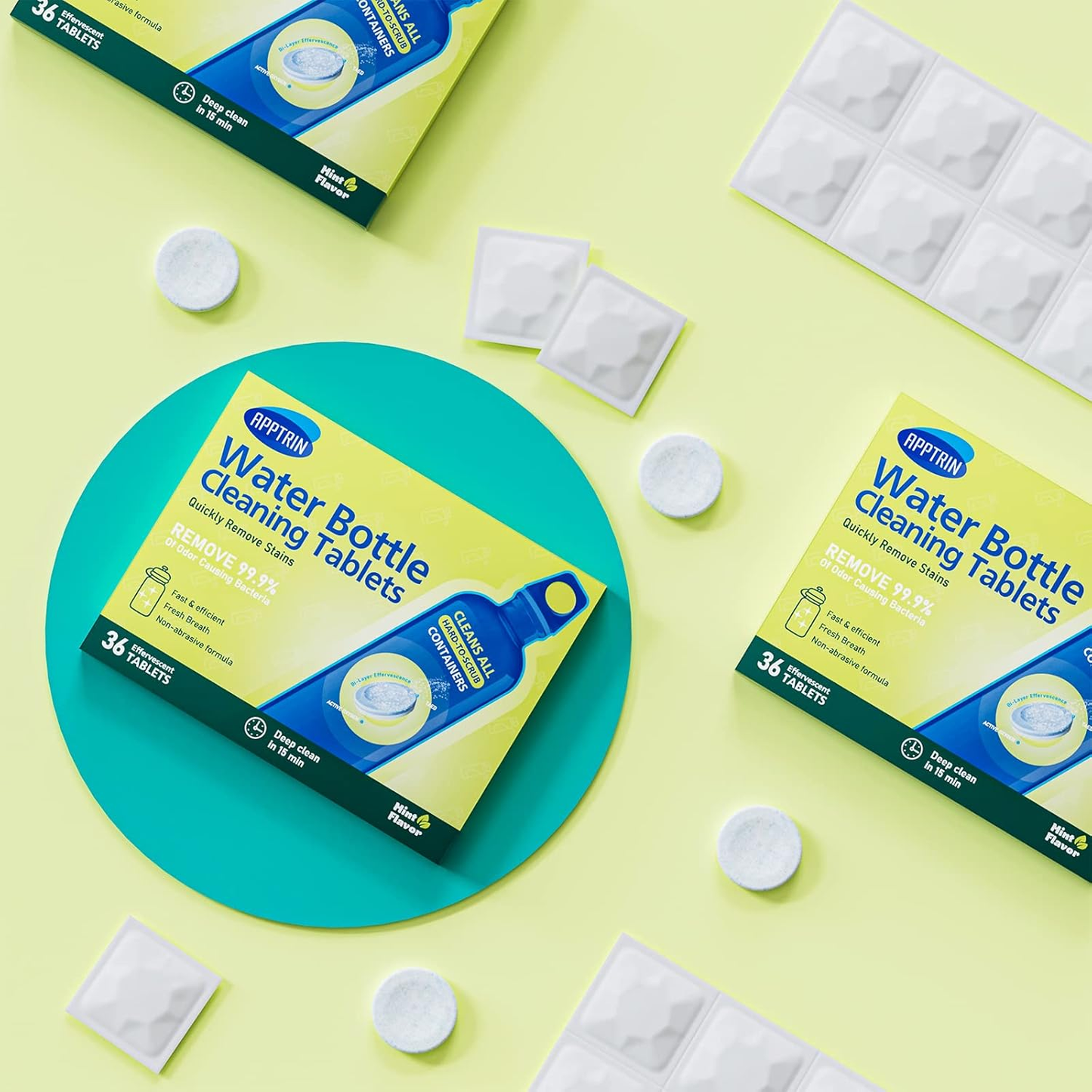 HYDRO PureTabs. All-purpose cleaning tablets without abrasives for freshness and cleanliness.