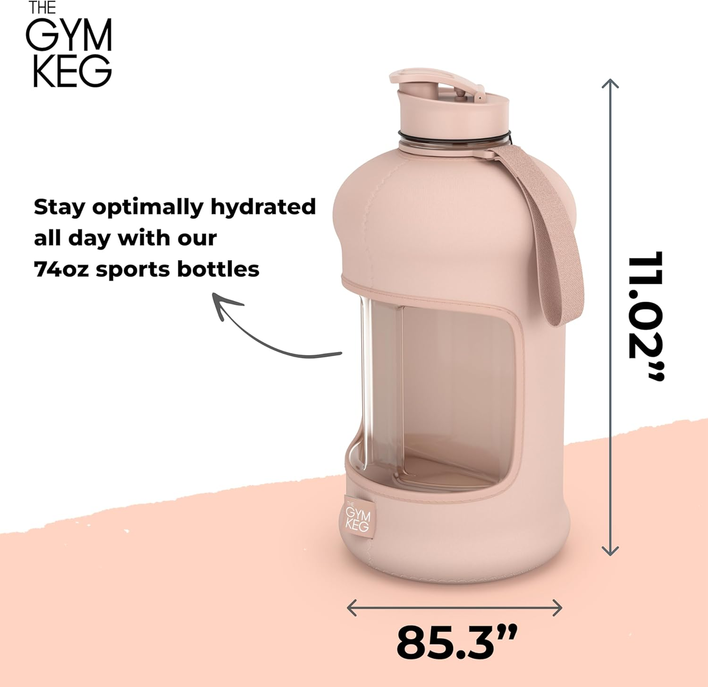HYDRO MaxFlow. A roomy and stylish bottle with a warm cover.