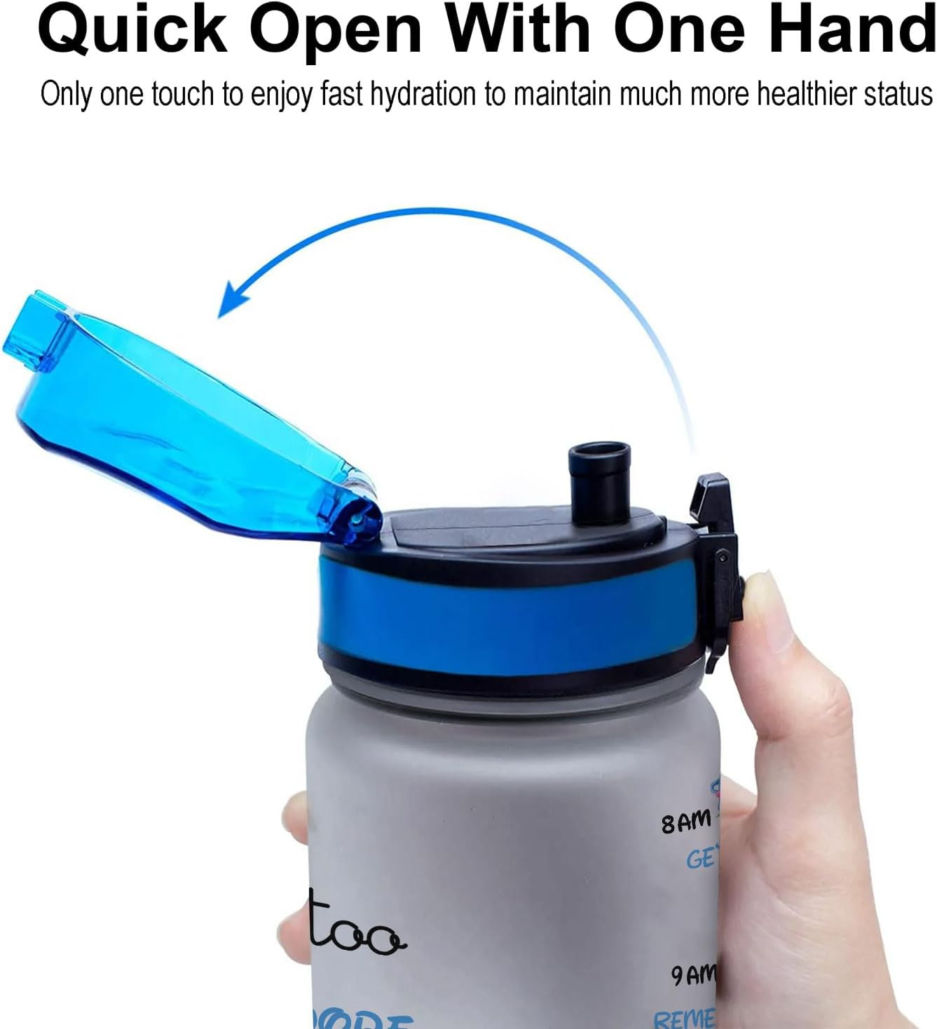 HYDRO FlowTrack. Smart sports bottle with filter and consumption scale.