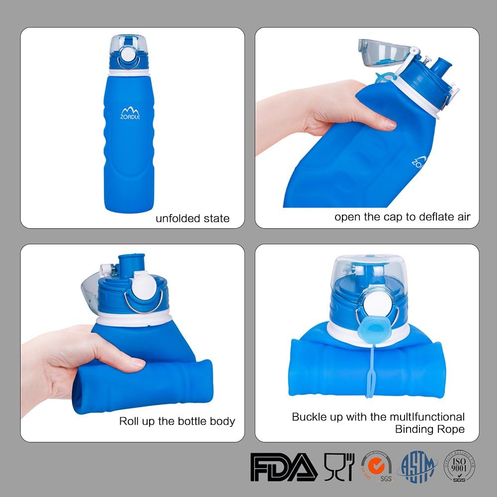 HYDRO FlexFold™. Eco-friendly, impact-resistant and collapsible bottle for an active life.