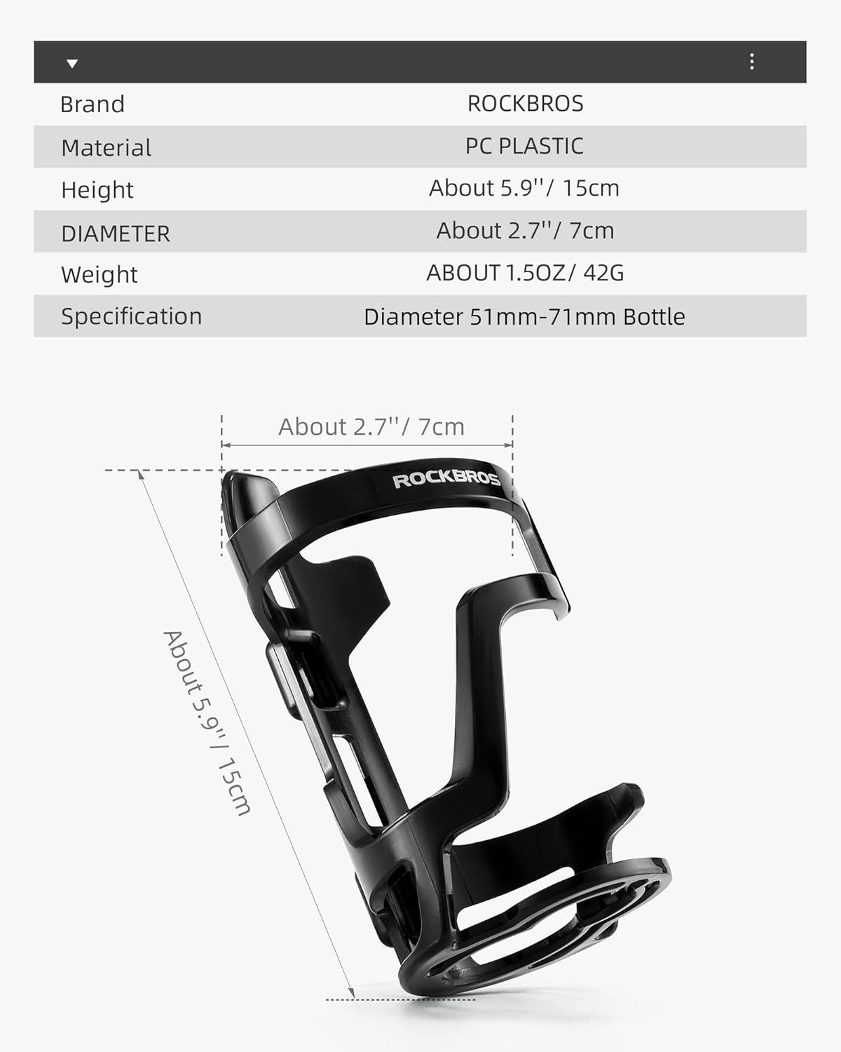 HYDRO ProFit. Universal bike holder with quick installation.