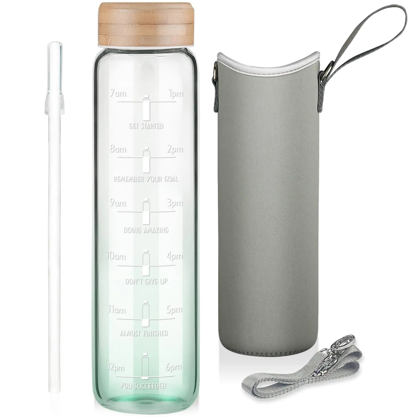 HYDRO PureGlass. Clean and safe in a durable glass bottle.