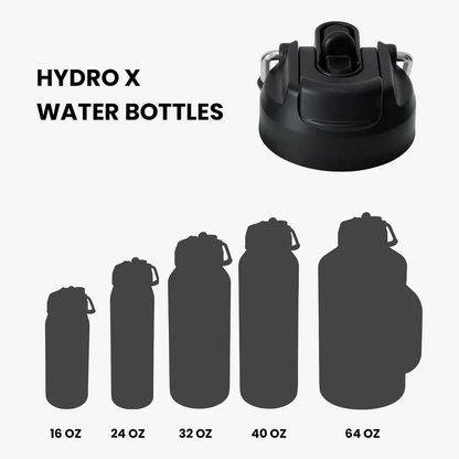 HYDRO FlexCap. Smart No Spill Lid with Straw.