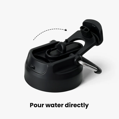 HYDRO FlexCap. Smart No Spill Lid with Straw.