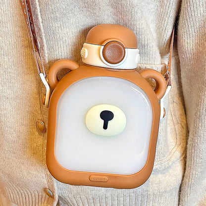 HYDRO Kawaii. Eco-friendly, compact and convenient bottle with a cute teddy bear.