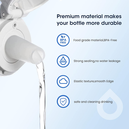 HYDRO PureValve. BPA-free leak-proof valve for all popular bottles.