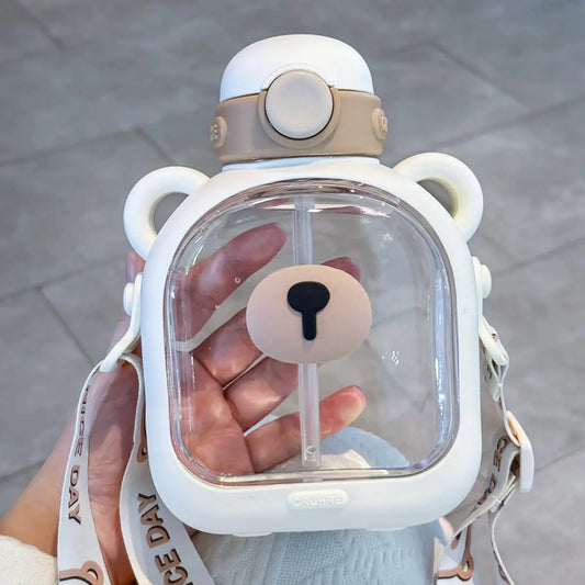 HYDRO Kawaii. Eco-friendly, compact and convenient bottle with a cute teddy bear.